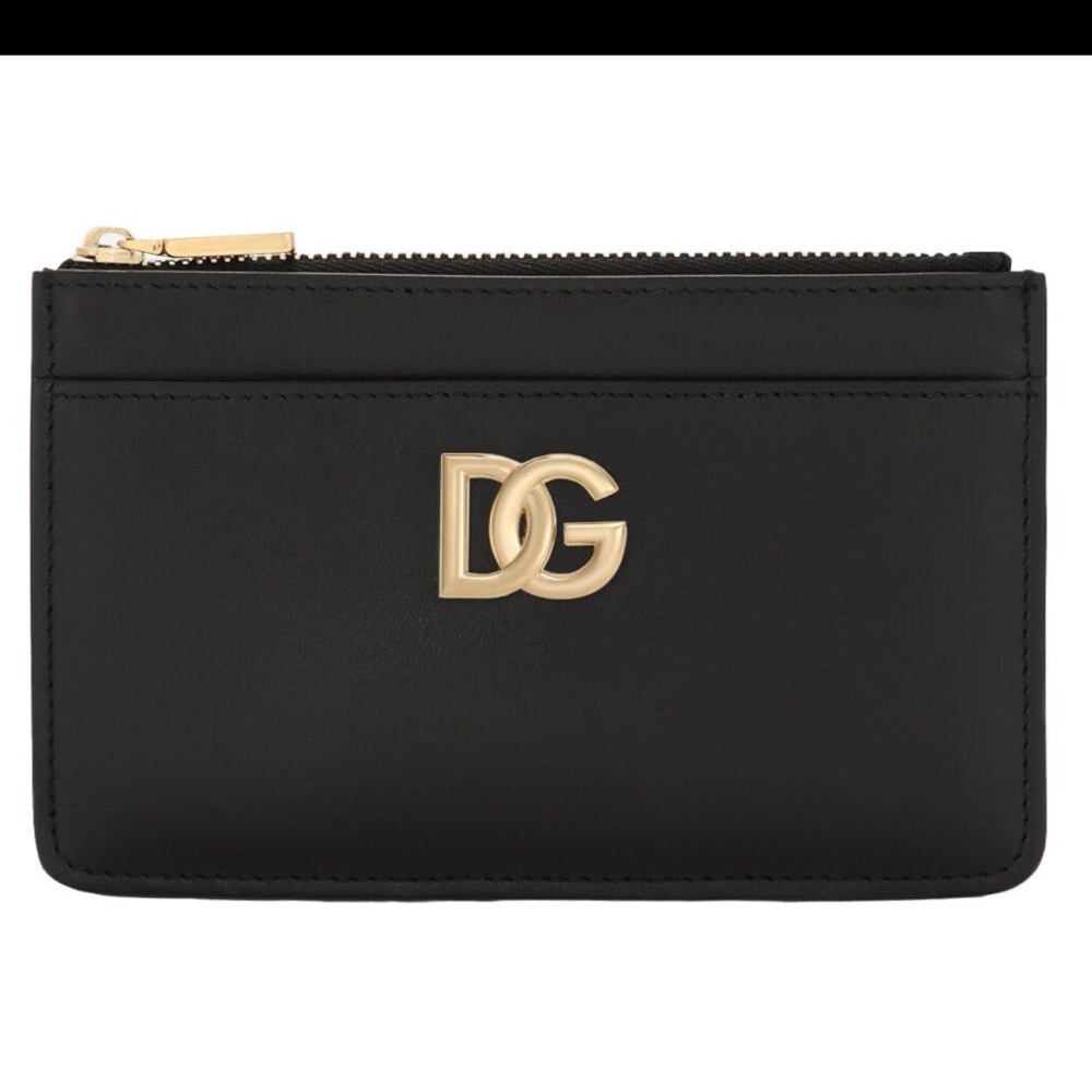 Dolce & Gabbana Calfskin Cardholder - Black